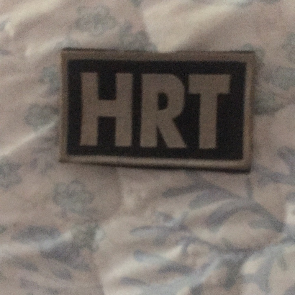 HRT Patch - Black and Gray Rectangular Embroidered Badge